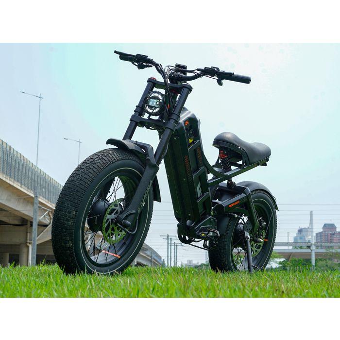Doppelmotor Elektrofahrrad Herren eAhora Romeo II, Doppelmotor 1250W, Abnehmbarer Akku 52V 60AH, Fat Tire 20×4,5, Max 65km/h