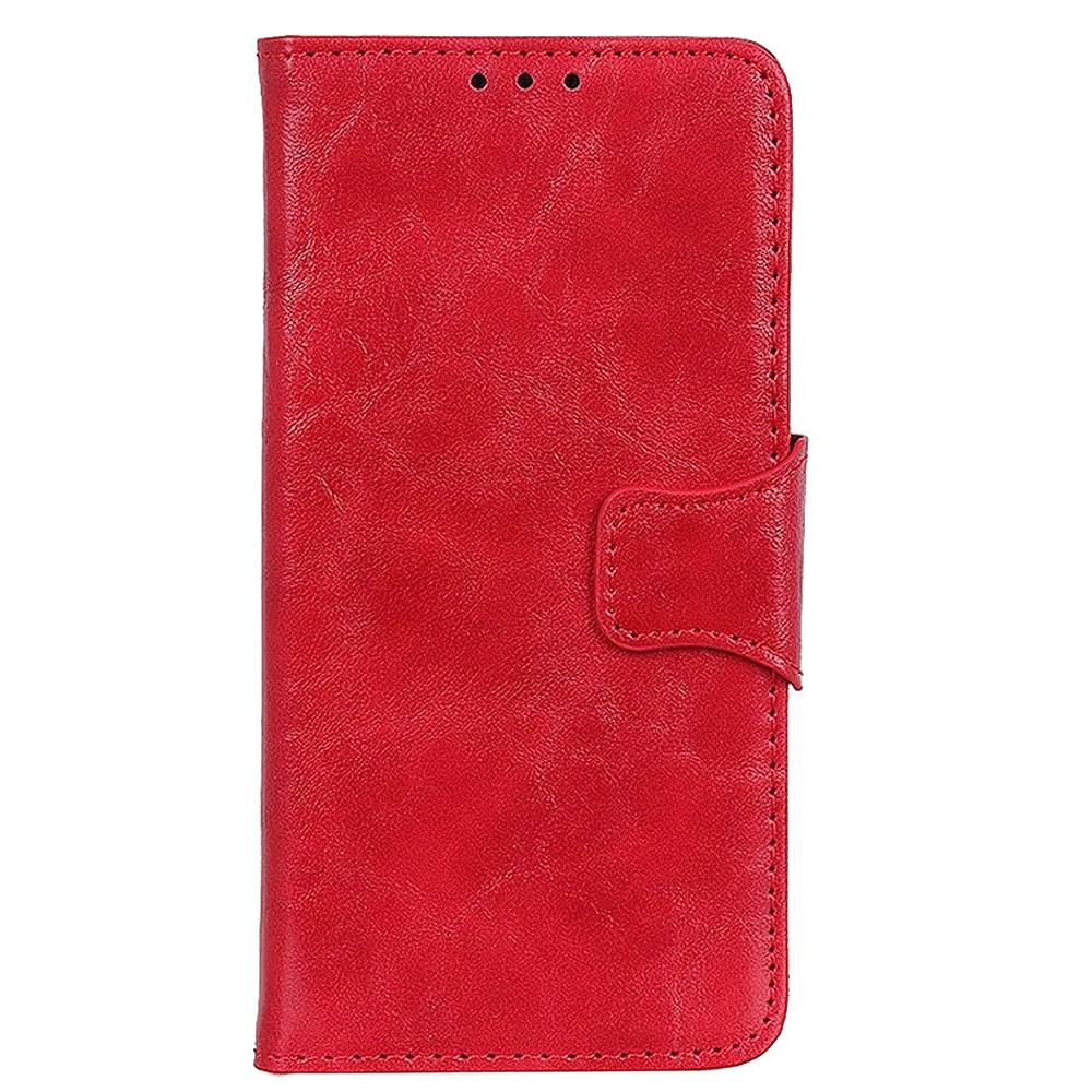 Leather Wallet Case for Oppo A54 5G/A74 5G/A93 5G, Red