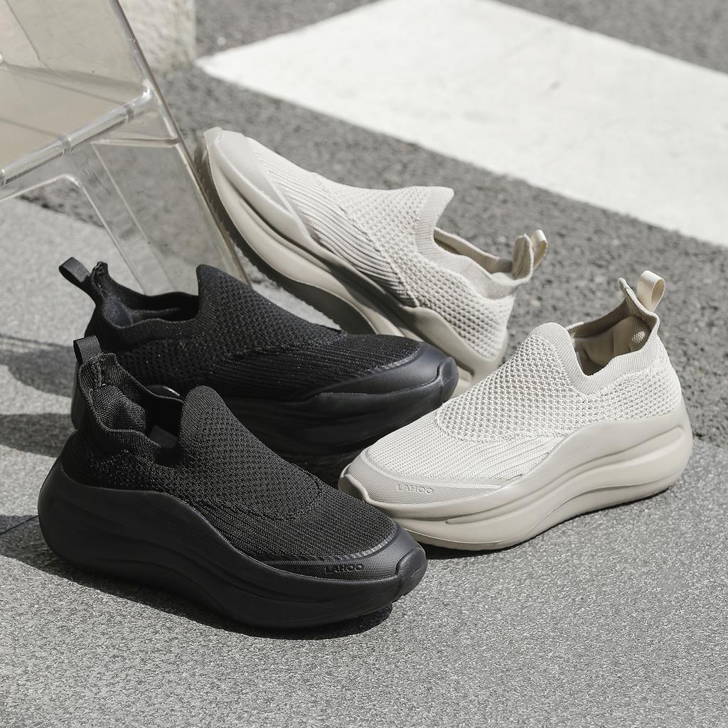 Men's & Women's Casual Running Sneakers Breathable Mesh Slip-on Design Thick Platform Sole Ultra-Lightweight for Gym & Jogging 36-45