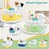 Plush Toy Doll For Birthday Cake Decoration; Small Animal Cake Doll As Birthday Gift
