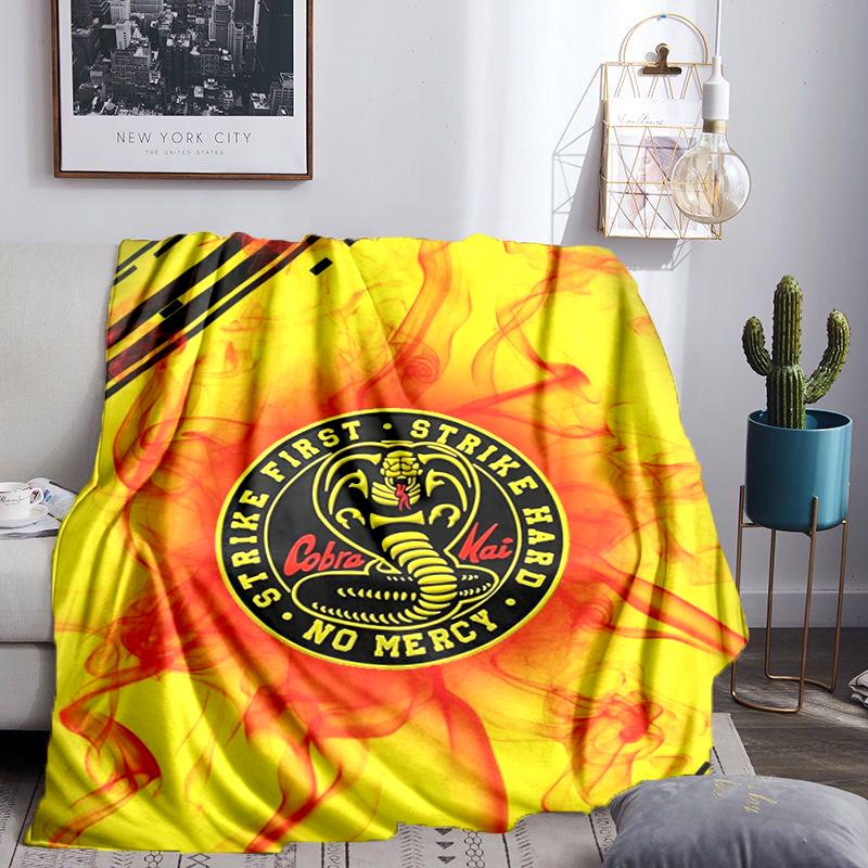 Cobra Movies Of The Fighters Blanket Flannel Throw for Sofa, Indoor, Camping, Living Room, Office, Chair, And Bed Soft Birthday Gift