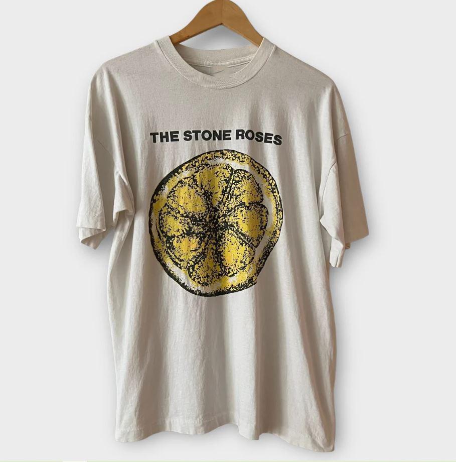 

The Stone Roses Band Tour Album Adult Cotton Shirt Short Tee Unisex T-Shirt M