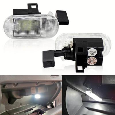 2KS Vnitřní Canbus Bílé LED Světlo Lampička Do Schránky Palubní Desky Pro VW New Bettle Bora Caddy Golf MK4 Touran Touareg