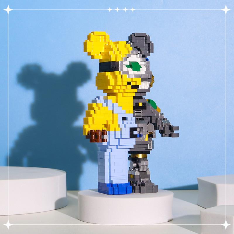 Plastic Assembles Abs Building Blocks Set Toy With Gloomy Bear Design Gifts For