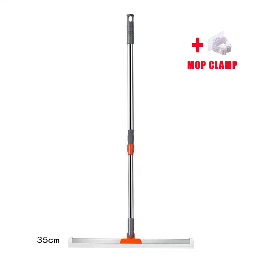 Silicone Floor Scraper Broom Retractable Long Handle Floor Scrubber Water Absorbent Strip Window Glass Multifunctional Cleaning
