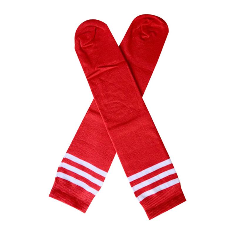 

Новые футбольные спортивные носки длинные до колена хлопковые спандекс детские леггинсы чулки футбол красный