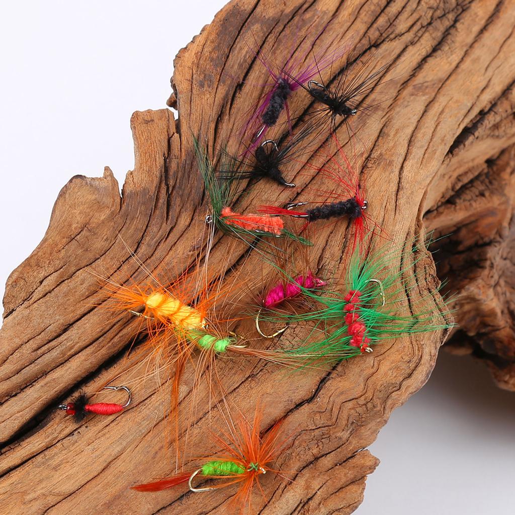 12 Paper Card Fly Hook Set Fly Fishing , Wild Fishing  Hook