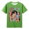 Boys Girls Round Neck Casual Printed Short-sleeved T-shirt Top