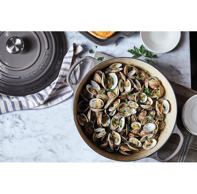 Cast Iron Roaster Le Creuset Signature Round 26 Cm Flint 5.3 L (21177264442430)