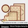 Silicone Fiberglass Kneading & Baking Mat for Cookies & Macarons