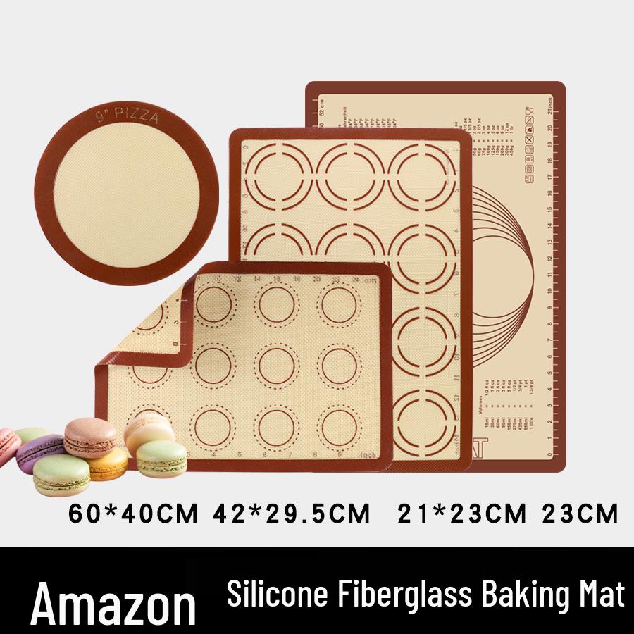 Silicone Fiberglass Kneading & Baking Mat for Cookies & Macarons
