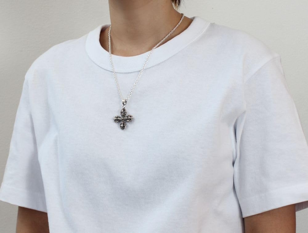 [Mizar] Tibetan Karma Double Dorje Pendant, Sterling Silver 925, Amulet, Men's & Women's