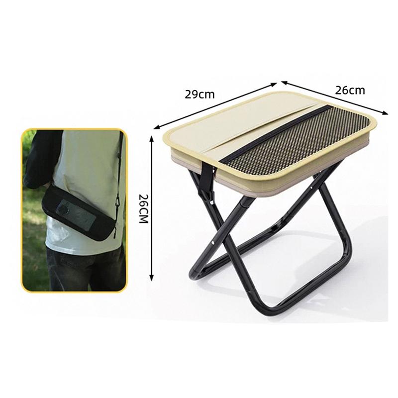 Folding Chair Stool Portable Lightweight Folding Chair Portable Backpack Folding Stool for Outdoor Camping Picnic Sit Pad