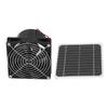 Solar Powered Exhaust Fan Monocrystalline 50W 12V 6.5 Inch Solar Panel Fan Kit with Protective Net Support 24 Hours