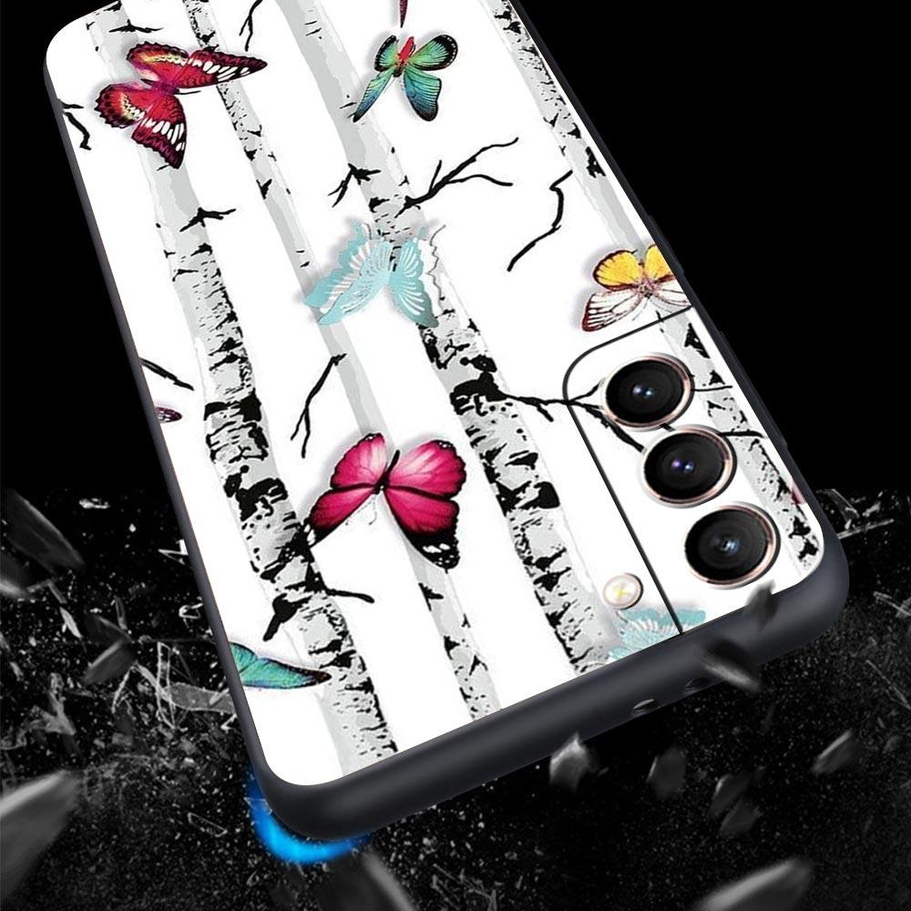 Butterfly Design Phone Case Cover for Samsung Galaxy S26 S25 S24 S23 S22 S20 S21 FE Ultra S25 Edge Plus 5G Soft TPU Shell Fundas