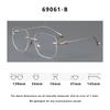 Rimless Glasses Ultra Light Pure Titanium Eyeglass Fashion Polygon Spectacle Optical Prescription Eyeglasses Frames Man Woman