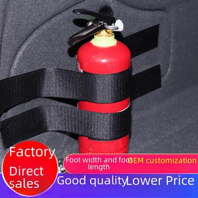 Tira de velcro para porta-malas de carro para fixar extintor de incêndio e carga, cinto de corda para amarrar itens no carro.