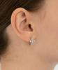 Tatiana Antique Cross Cubic Hoop Earrings Ec3333