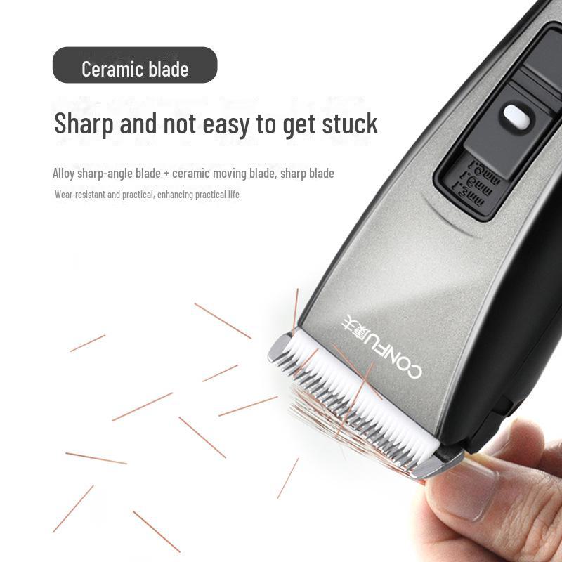 Kangfu T109 Silent Rechargeable Hair Clipper for Adults & Babies - Electric Razor for Home & Salon Use.