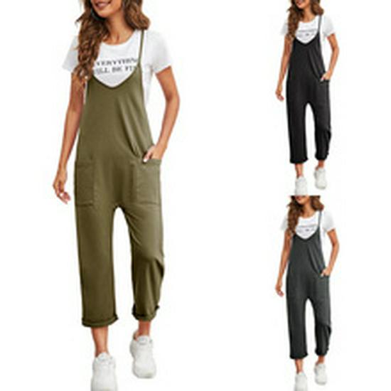 2024 Women's High Waist Corduroy Casual Pants - Solid Color, Loose Straight Leg