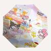 Ice Cream Shop POCHACCO Durable Cartoon Folding Umbrella, Portable 3-Fold Compact Umbrella for Men and Women, Suitable for Travel or Daily Use.Y052