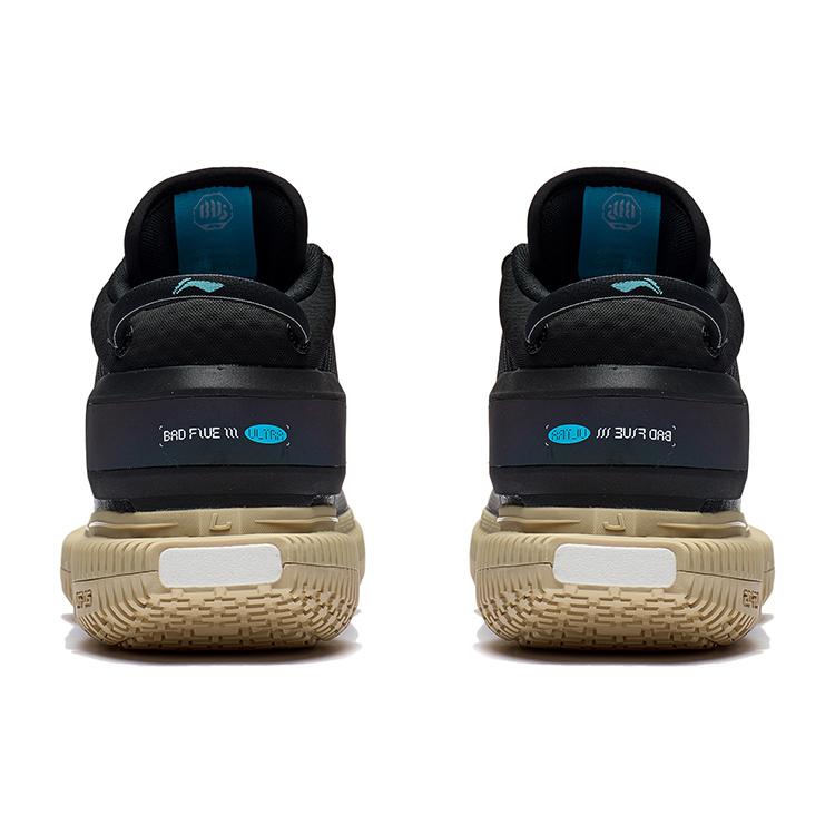 Li Ning Badfive 3 Ultra Breathable Support Rebound Mid top Basketball Shoes Men's Black ABFS011-3