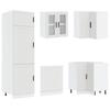 14 Piece Kitchen Cabinet Set Porto White Particleboard