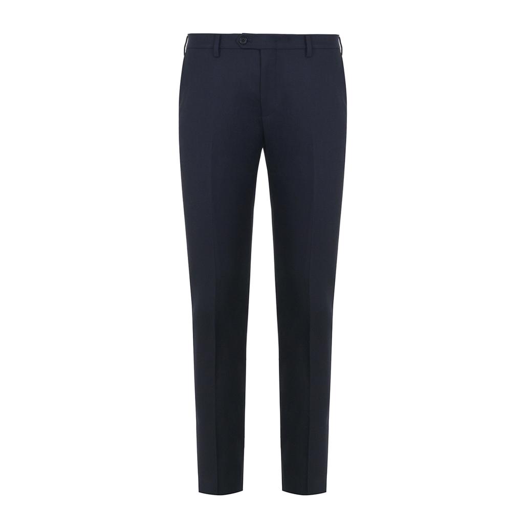 BASSO 100% Wool Slim Fit Natural Stretch Pants (Bsy1Pq01A)