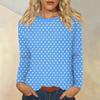 Women's Daily Casual Long-sleeved Printed O-neck Top