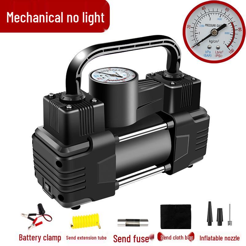 Portable 12V Electric Dual Cylinder Car Tire Inflator Pump