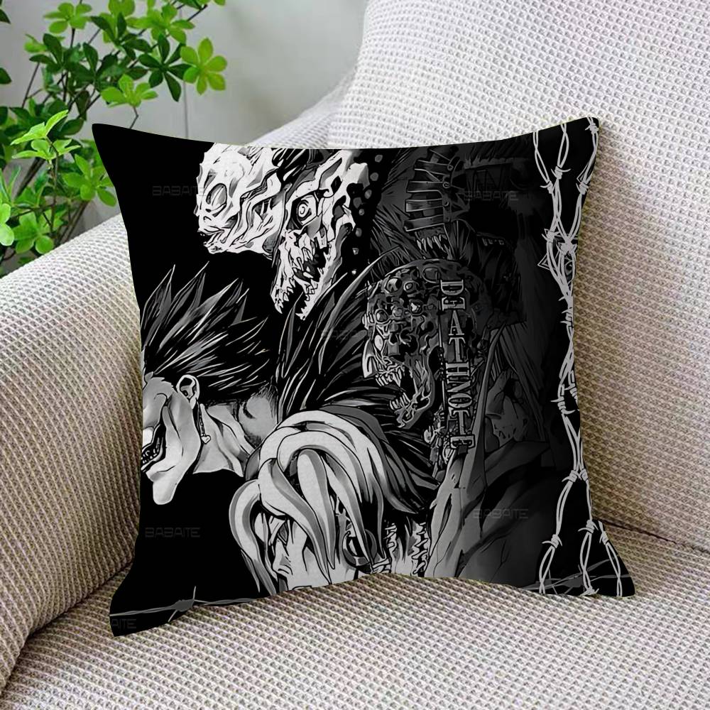 Classic Anime D-Death N-Note 45*45cm Cushion Cover Pillow Cover Decor Pillowcase Home Pillowcase For Couch Pillow