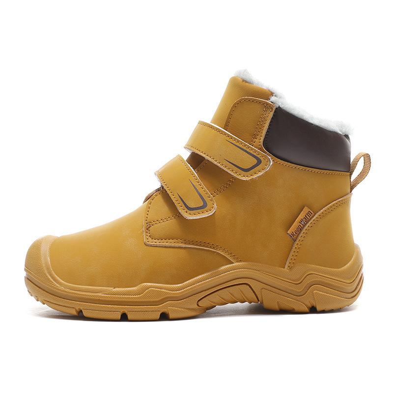 

Новые детские зимние хлопковые сноубутсы теплые высокие модные хлопковые туфли повседневные теплые детские хлопковые туфли 38