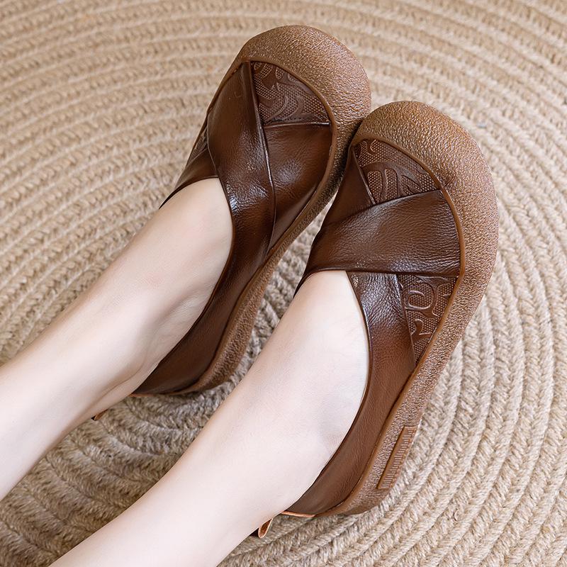 Lässige neue Damen-Einzelschuhe mit flacher Sohle für Frühling und Herbst, weichsohlige Doudou-Schuhe, bequeme, flache Freizeitschuhe für Damen