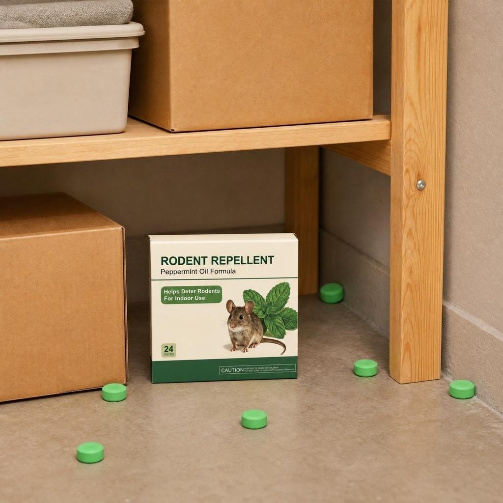 24Packs Of Balls, Natural Ingredients, For Indoor Use, Rats Instead Of Them, Variety Of Strong Mint Scents To Work.