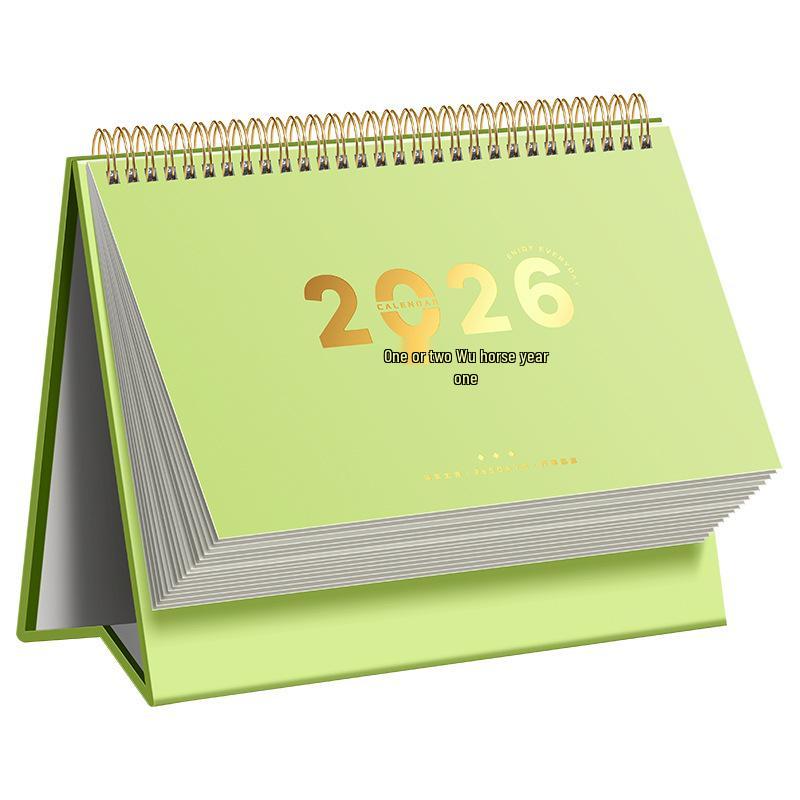 2026 Year of the Horse Desk Calendar - Customizable Logo Planner with Hot Stamping, Thickened Pages, Perfect for Business and Gift-giving.