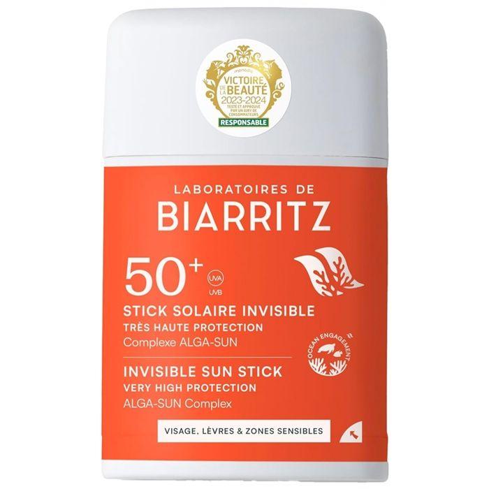 Laboratoires de Biarritz Stick Solaire Invisible Visage Lèvres & Zones Sensibles SPF50+ 10 g