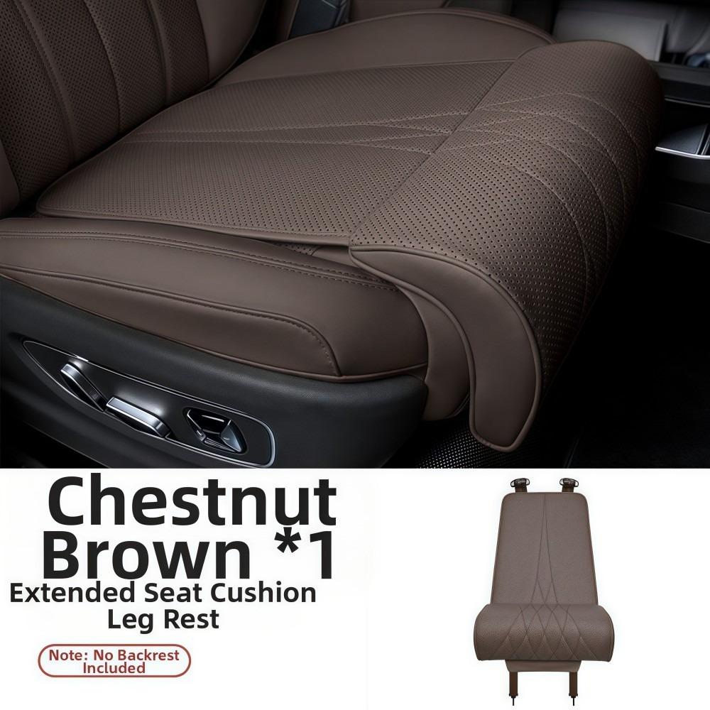 Leather Seat Extender Leg Cushion Memory Foam Seat Cushion New Car Seat Leg Support Pad  Long Drive