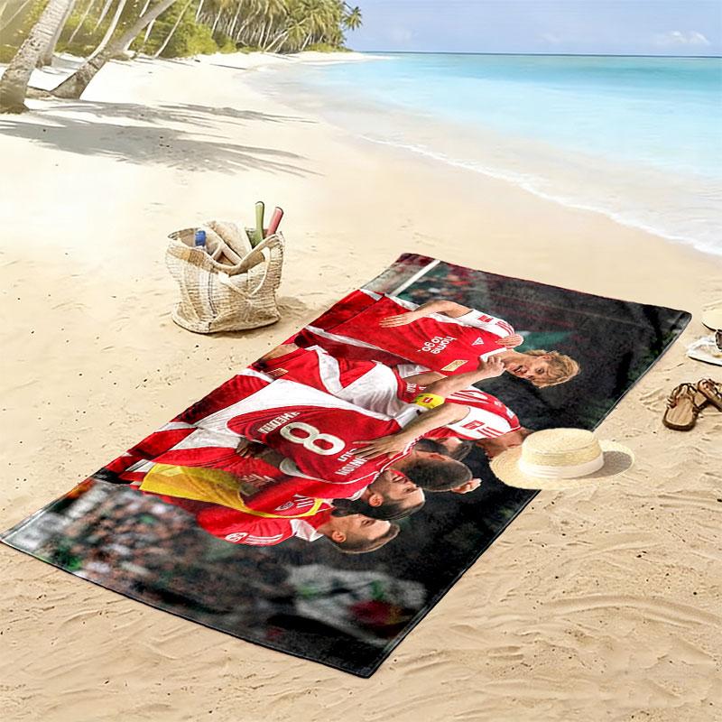 Union Berlin Spieler Print Strandtuch, Großes Weiches Schnelltrocknendes Handtuch für Strand Camping Schwimmen