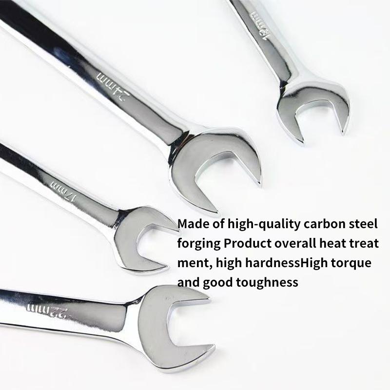 Adjustable Wrench Set, Metric Spanner, Open End & Combination Wrench for Auto & Bicycle Repair