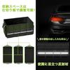 Car Storage Box Trunk Large Capacity Foldable with Lid Dividers Waterproof Case Container Compact Car Sleeping In Car Goods (Black)