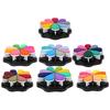 8 Colors Petal Shape Schedule Book Scrapbook Colorful DIY Stamp Ink Pad Painting Accessory