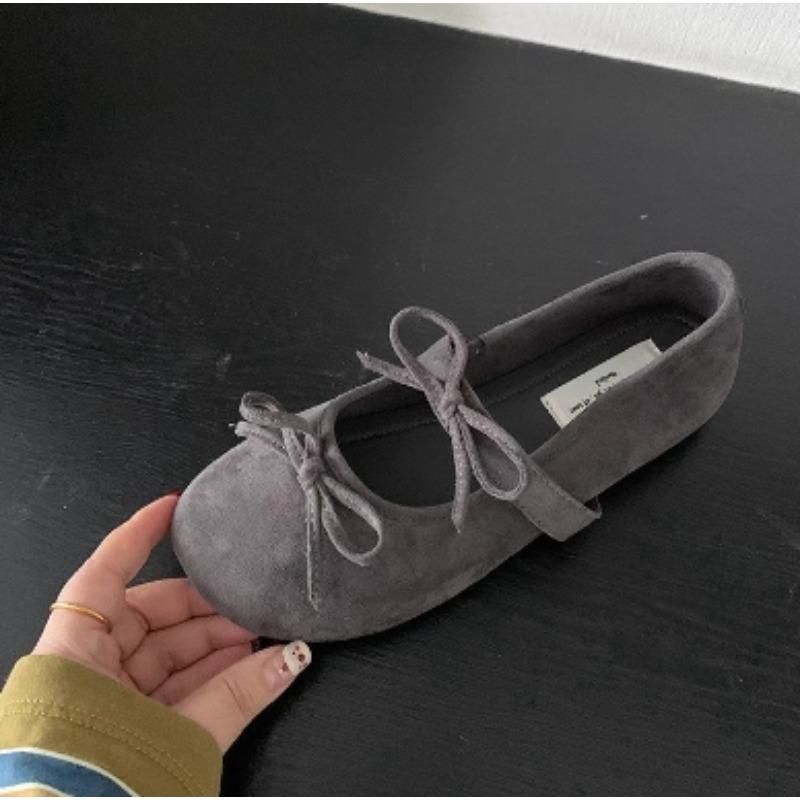Fashion New Women's Fashion Autumn Butterfly-knot Women Mary Jane Shoes Comfort Soft Sole Flats Ladies Casual Dress Ballerina Footwear