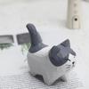 Handmade Wood Carving Kitten Ornaments Creative Little Cat Small Animal Desktop Decoration Landscaping Handicraft Gift