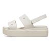 Crocs Beach Sandals Comfortable and Versatile Women's White Gray