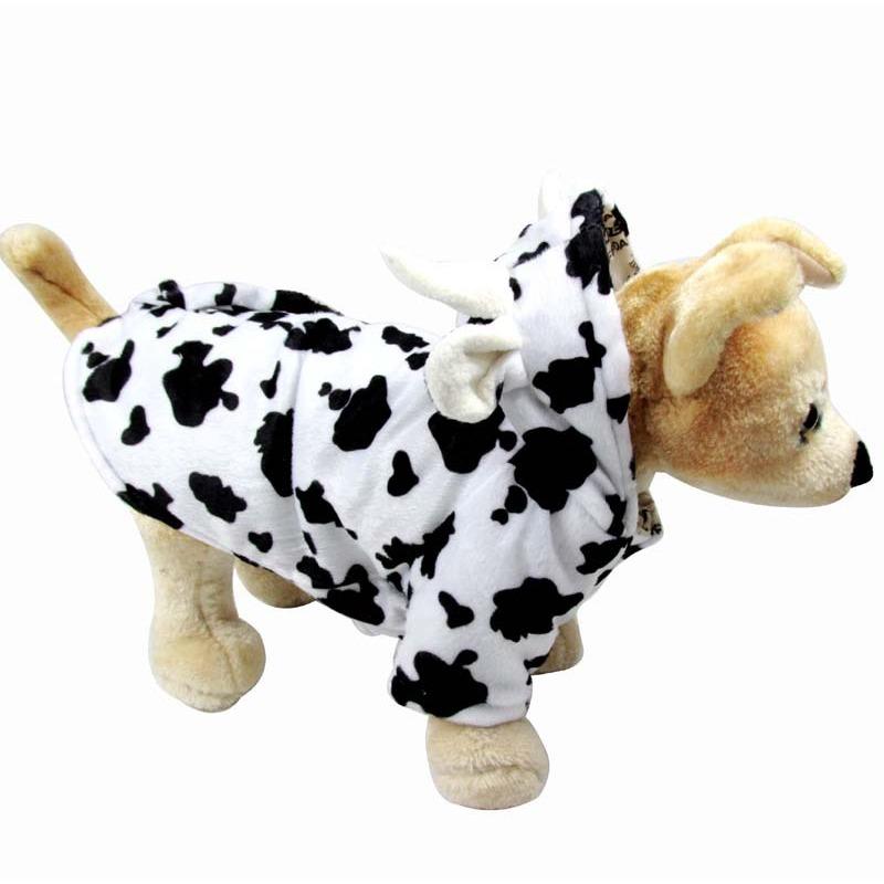Autumn and Winter Cat and Dog Pet Costumes Transform Into Cow Costumes, Halloween Puppy Costumes