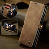 CaseMe Luxury Crazy Horse Design Kickstand Flip Leather Wallet Cover for Samsung for Galaxy Z Fold 4 Business Style Mobile Phone