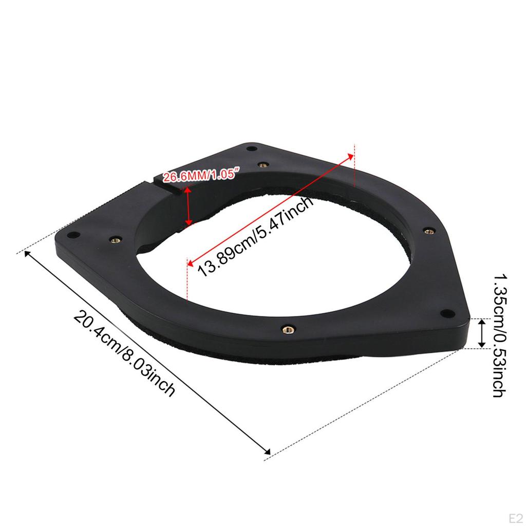Door Speaker Spacer Bracket,Speaker Adapter,Repair Parts,Easy to Install Mounting Plate Inner for