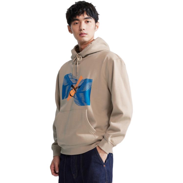 Calvin Klein Sweatshirts Men's PED-Milk Tea Coffee Hooded (Non-detachable) Moderate Other J324104