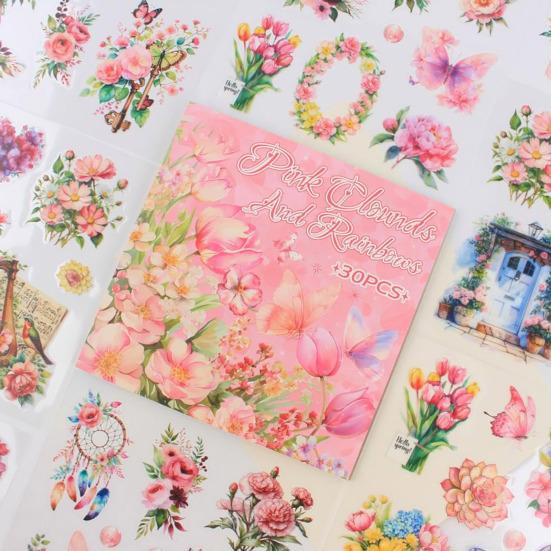 Transparentní samolepky Kniha různých velikostí Snadné použití Samolepky Deníkování Scrapbook Collage Obtisky Nevyžádané žurnálové potřeby