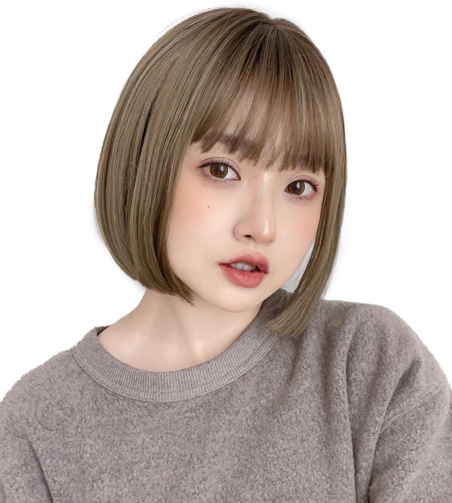 

Brightlara Wig, Bob, Short, Full Wig, Women s, Black or Blonde Hair, Everyday Use, tf1704-RB